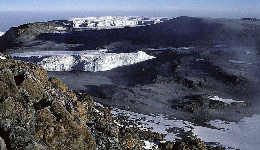 Summit plateau of Kilimanjaro